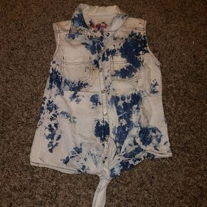 Mudd Sleeveless Jean Shirt